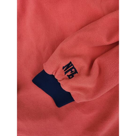 Cincinnati Bengals NFL Windbreaker Jacket Mens L Reversible Fleece 1/4 Zip *Hole - Picture 7 of 9